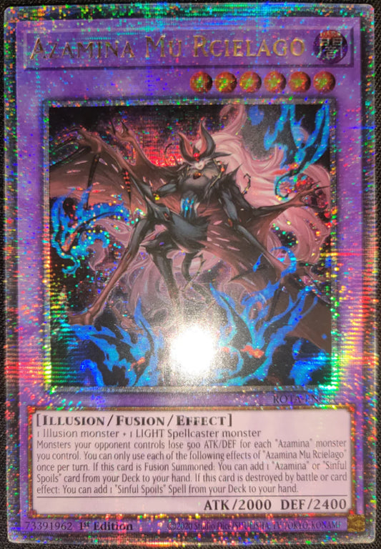 【受注発送】EU版 告死聖徒ルシエラーゴ Azamina Mu Rcielago(Quarter Century Secret Rare)