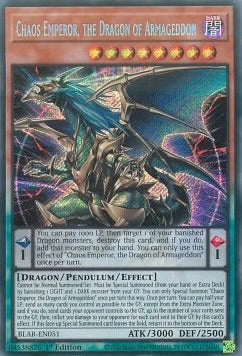 ★受注発送★終焉龍 カオス・エンペラー(シークレットレア) Chaos Emperor, the Dragon of Armageddon 1st Edition