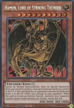 ★受注発送★降雷皇ハモン(シークレットレア)Hamon, Lord of Striking Thunder 1st