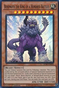 ★受注発送★JUSH-050 百戦王 ベヒーモス
Behemoth the King of a Hundred Battles スーパーレア
