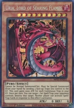★受注発送★神炎皇ウリア(シークレットレア)Uria, Lord of Searing Flames 1st