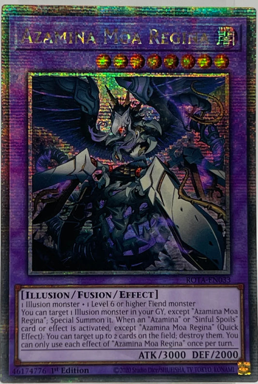 【受注発送】EU版 殺戮聖徒レジーナ Azamina Moa Regina(Quarter Century Secret Rare)