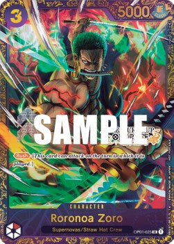 【英語版】ロロノアゾロ Roronoa Zoro Treasure Cup Top8 【OP01-025】発送時期1ヶ月以内 ONEPIECE