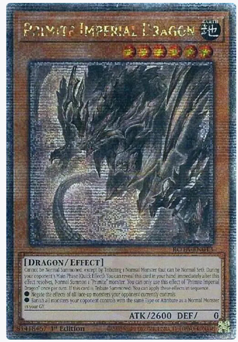 【受注発送】EU版 原石竜インペリアル・ドラゴン Primite Imperial Dragon(Quarter Century Secret Rare)