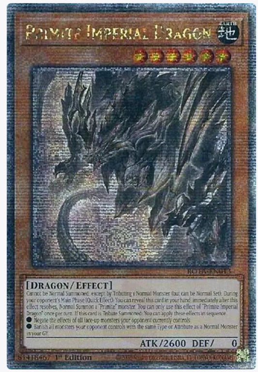 【受注発送】EU版 原石竜インペリアル・ドラゴン Primite Imperial Dragon(Quarter Century Secret Rare)