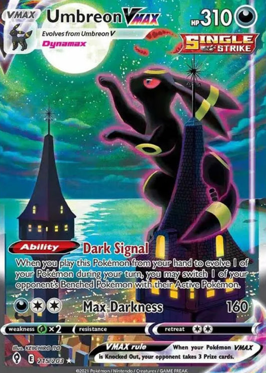 【英語版】ブラッキー umbreon Vmax 【215】発送時期1ヶ月以内 POKEMON