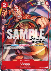 [Pre-order item] [English version] Usopp 3on3 Tournament Promo Card, shipping within one month