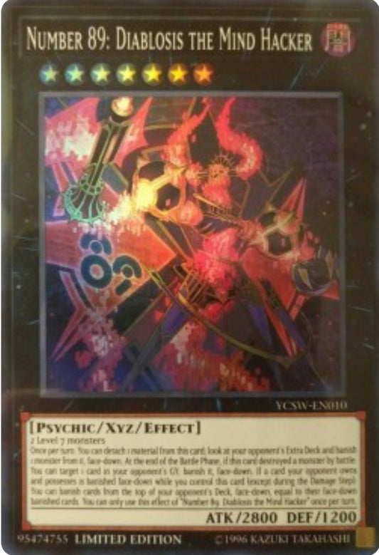 Number 89: Diablosis the Mind Hacker Yu-Gi-Oh! Championship Series No.89 電脳獣ディアブロシス　YCSW-EN010 EU英語版