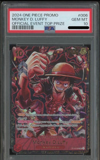 【英語版】ルフィ Monkey.D.Luffy CS PSA10 【ST10-006】