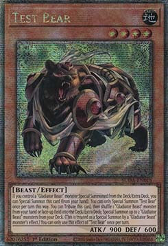 ★受注発送★SUDA-018 スレイブベアー
Test Bear Quarter Century Secret Rare