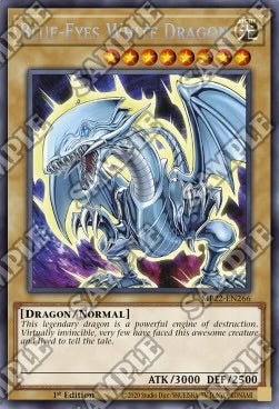 受注発送 青眼の白龍 (シークレットレア) MP22 Blue-Eyes White Dragon 1st