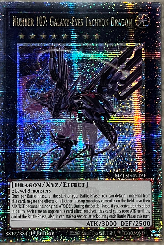 Number 107:Galaxy-Eyes Tachyon Dragon （シークレットレア）