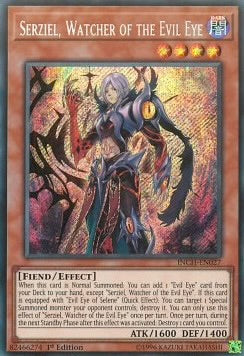 ★受注発送★呪眼の死徒 サリエル（シークレットレア) Serziel, Watcher of the Evil Eye 1st