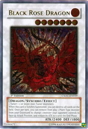 北米 英語版 アルティメットレア レリーフ Black Rose Dragon (UTR) - Crossroads of Chaos 1st Edition（CSOC-EN039）