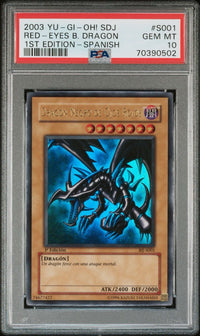 遊戯王 真紅眼の黒竜 スペイン版 PSA10